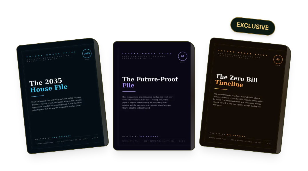 The Complete Future Files Vault — the 3 included book covers fanned out