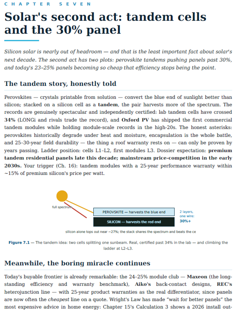 Sample page from Chapter 7, Solar's Second Act